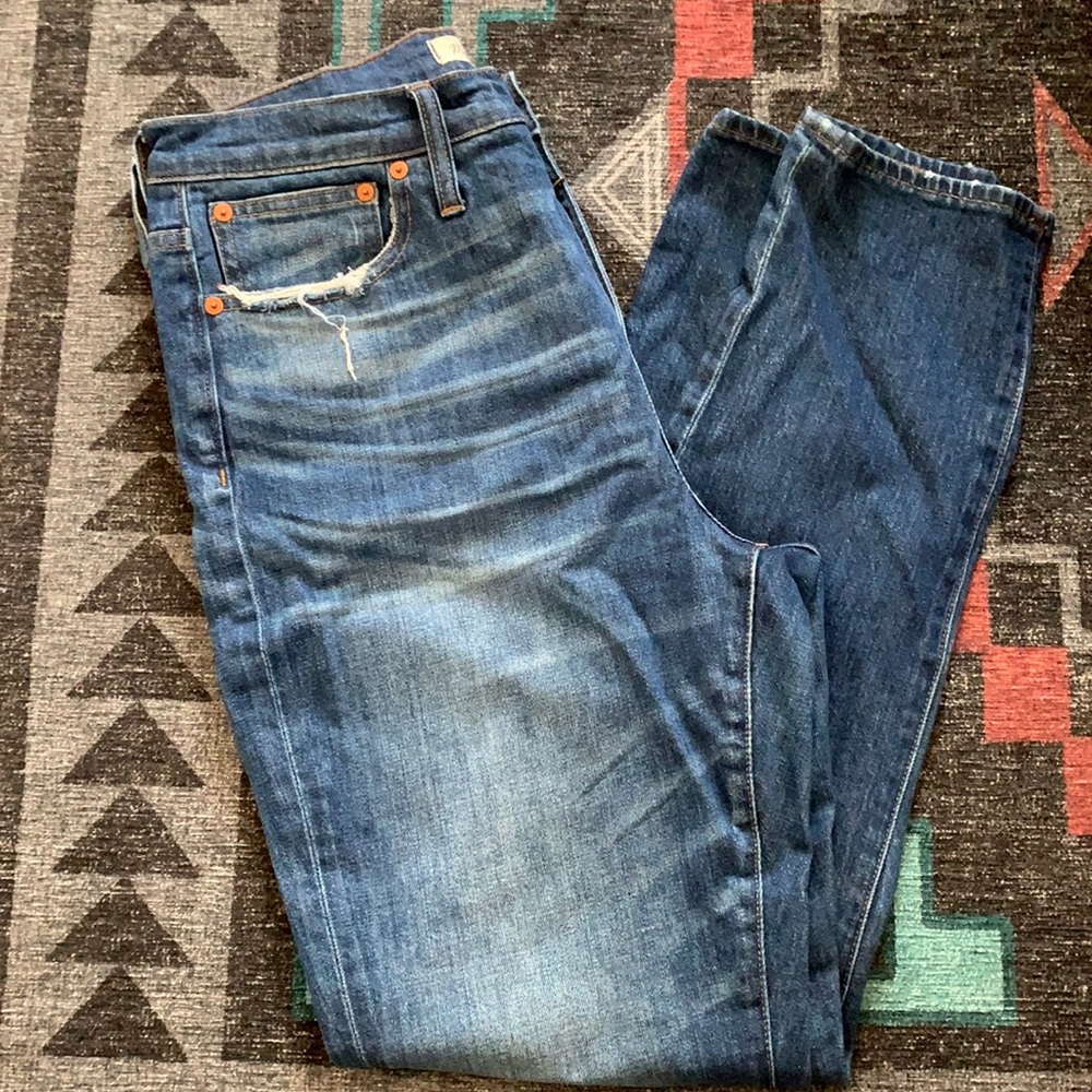 Madewell High Rise Slim Boyjean